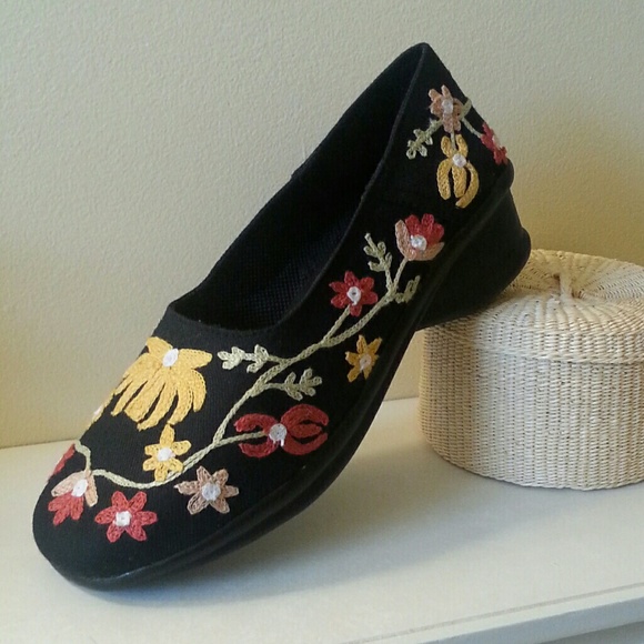April Cornell Shoes - April Cornell embroidered shoes, never worn